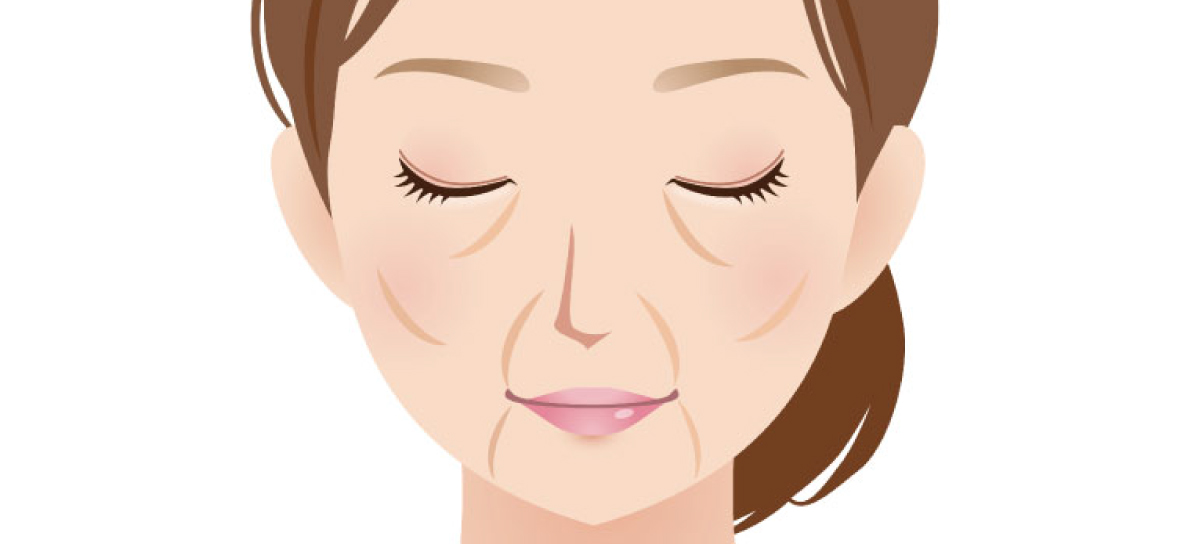 こけた頬、たるんで下がってきた頬